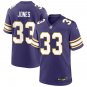 Men and Youth  Aaron Jones vikings  33  game Jersey purple