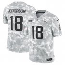 Men and Youth  Justin Jefferson  vikings 18 salute to service Jersey camo