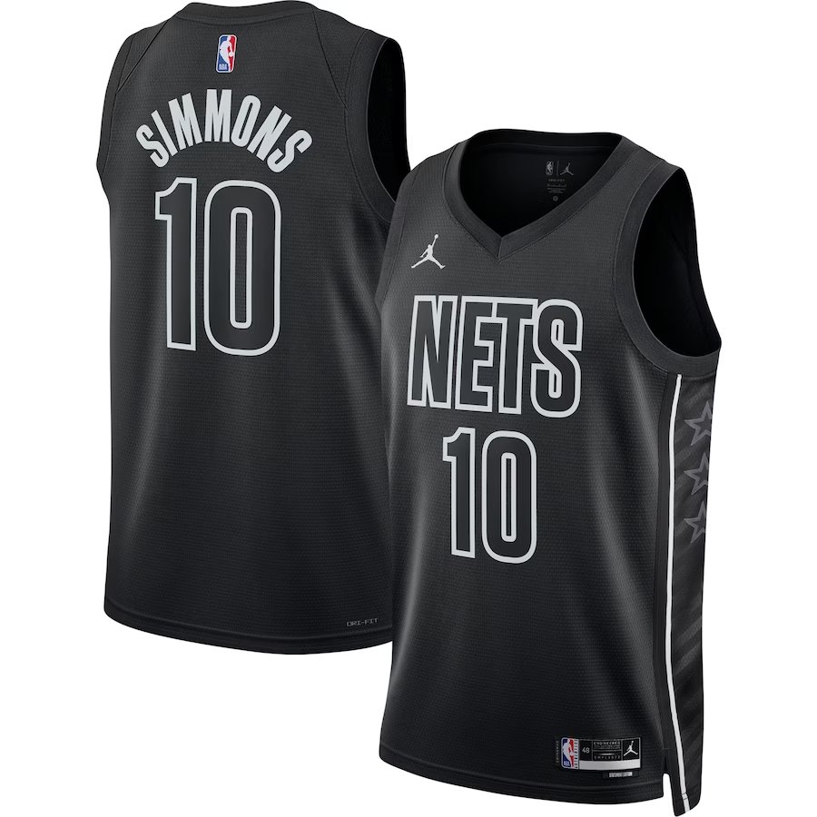 Men and  Youth ben simmons nets 10 statement  jersey black