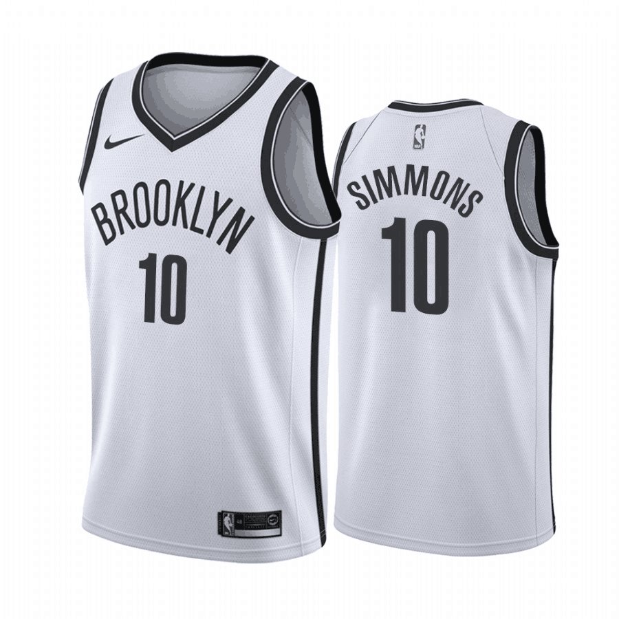 Men and  Youth ben simmons nets 10 association  jersey white