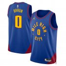 Men and  Youth christian braun nuggets 0 statement  jersey blue