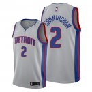 Men  Youth Cade Cunningham piston 2 statement jersey grey