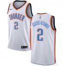 Men and  Youth  Thunder #2 Shai Gilgeous-Alexander association Jersey white