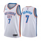 Men and  Youth  Thunder #7 Chet Holmgren association Jersey blue
