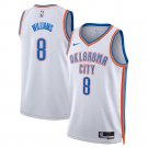Men and  Youth  okc Thunder #8 jalen williams  association Jersey white