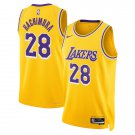 Men and  Youth  rui hachimura lakers 28 icon Jersey gold