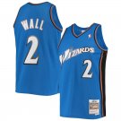 Men and  Youth  Washington Wizards 2 John Wall Throwback Jersey blue