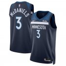 Men and  Youth jaden mcdaniels  Wolves 3 icon Jersey  blue