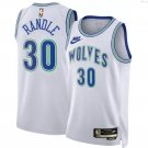 Men and  Youth  julius randle minnesota wolves 30 classic jersey white