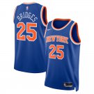Men and  Youth Mikal Bridges  Knicks 25 icon jersey blue