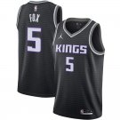 Men and  Youth  De'Aaron Fox  kings 5 statement jersey black