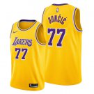 Men and  Youth luka doncic lakers 77 icon  jersey gold