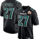 Men and Youth Quinyon Mitchell eagles 27 jersey black