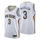 Men and  Youth CJ  McCollum pelicans 3 association jersey  white