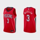 Men and  Youth CJ  McCollum pelicans 3 icon jersey  red
