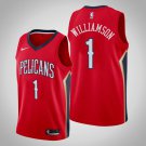 Men and  Youth zion Williamson pelicans 1 icon jersey  red