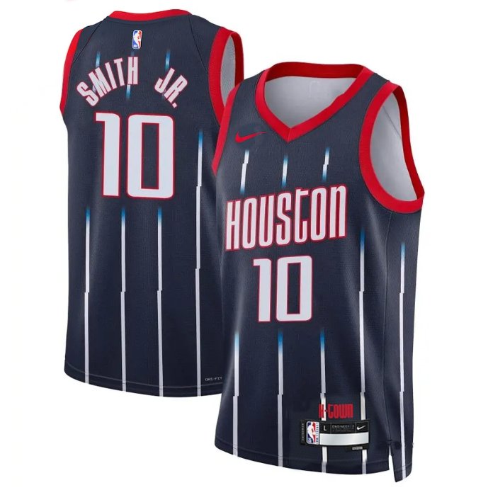 Men and  Youth jabari smith jr  rockets  10 classic jersey black