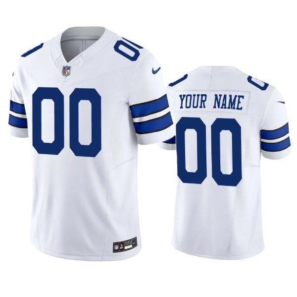 Custom Dallas Cowboys White 2023 F.U.S.E Vapor Untouchable Limited ...