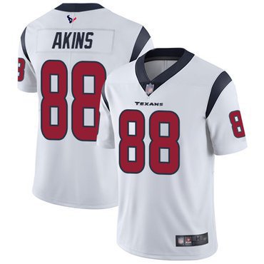 Nike Houston Texans No88 Jordan Akins White Men's Stitched NFL 100th Season Vapor Untouchable Limited Jersey