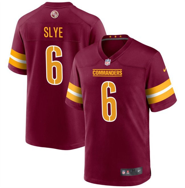 Washington Commanders #6 Joey Slye Burgundy Stitched Football Jersey