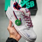 parra x sb dunk low whitepink rose-gym red