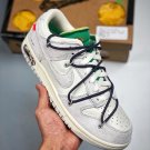 off-white x dunk low â20 of 50â grey sail green