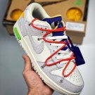 off-white x dunk low â13 of 50â sail grey habanero red