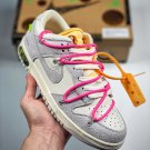 off-white x dunk low â17 of 50â sailneutral greyhyper pink