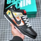 sb dunk low âraygun tie-dyeâ blackorange flash