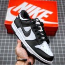 sb dunk low black white