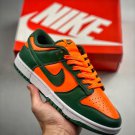 dunk low ‘miami hurricanes’ team dark greenteam orange-white