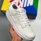 dover street market x women & men dunk low triple white dh2686-100