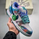 futura laboratories x sb women & men dunk low bleached aqua hf6061-400