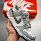 women & men dunk low 3d swoosh white grey dv6482-100