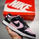 women & men dunk low essential “black patent leather” dj9955-600