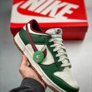 women & men dunk low gorge greenwhite-team red-gum medium brown