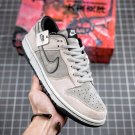 women & men dunk low grey suedelight bone-black