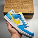 women & men dunk low next nature homer simpson whiteblue-yellow
