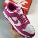 women & men dunk low whiteactive fuchsia fj0704-100