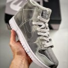 clot x women & men dunk high metallic silver dh4444-900