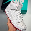 kevin bradley x sb women & men dunk high white university red