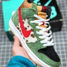 sb women & men dunk high âdog walkerâ multicolor bq6827-300
