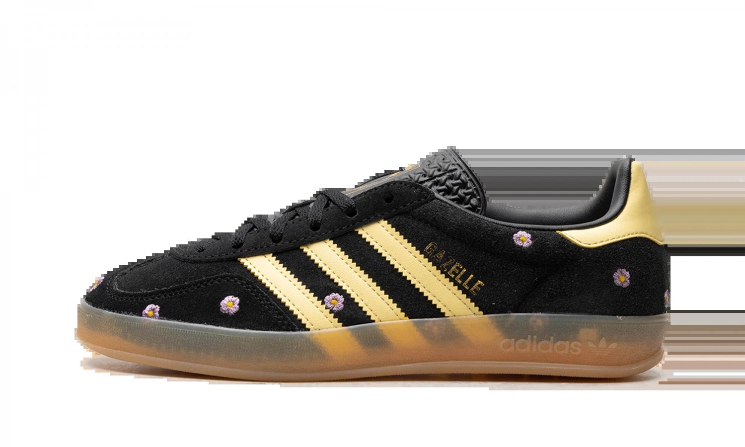 Gazelle Indoor WMNS Core Black Almost Yellow Floral