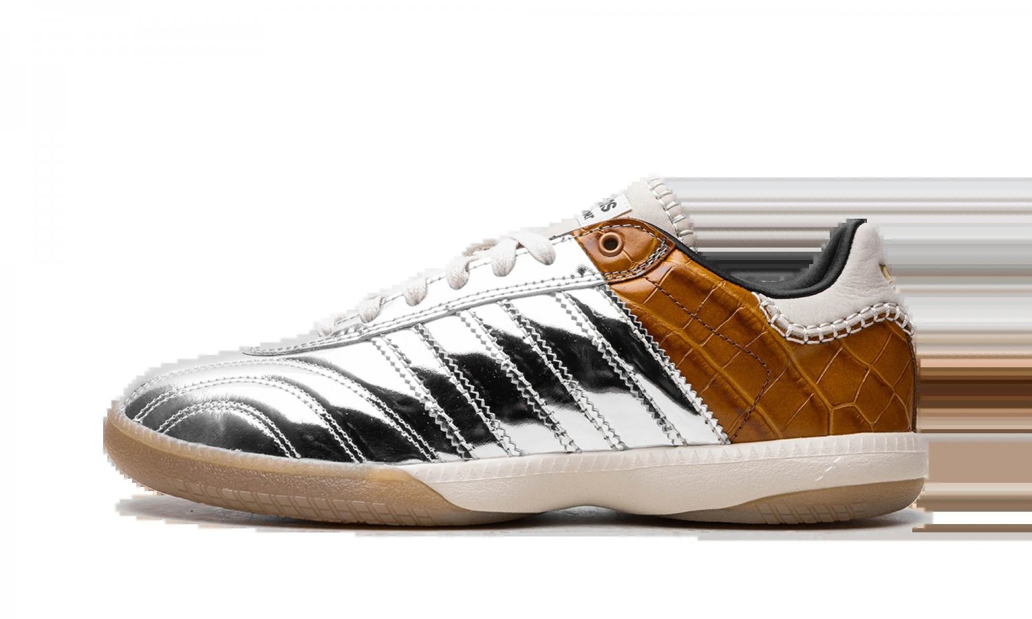 Samba Millenium Wales Bonner - Silver Metallic _ Easy Yellow