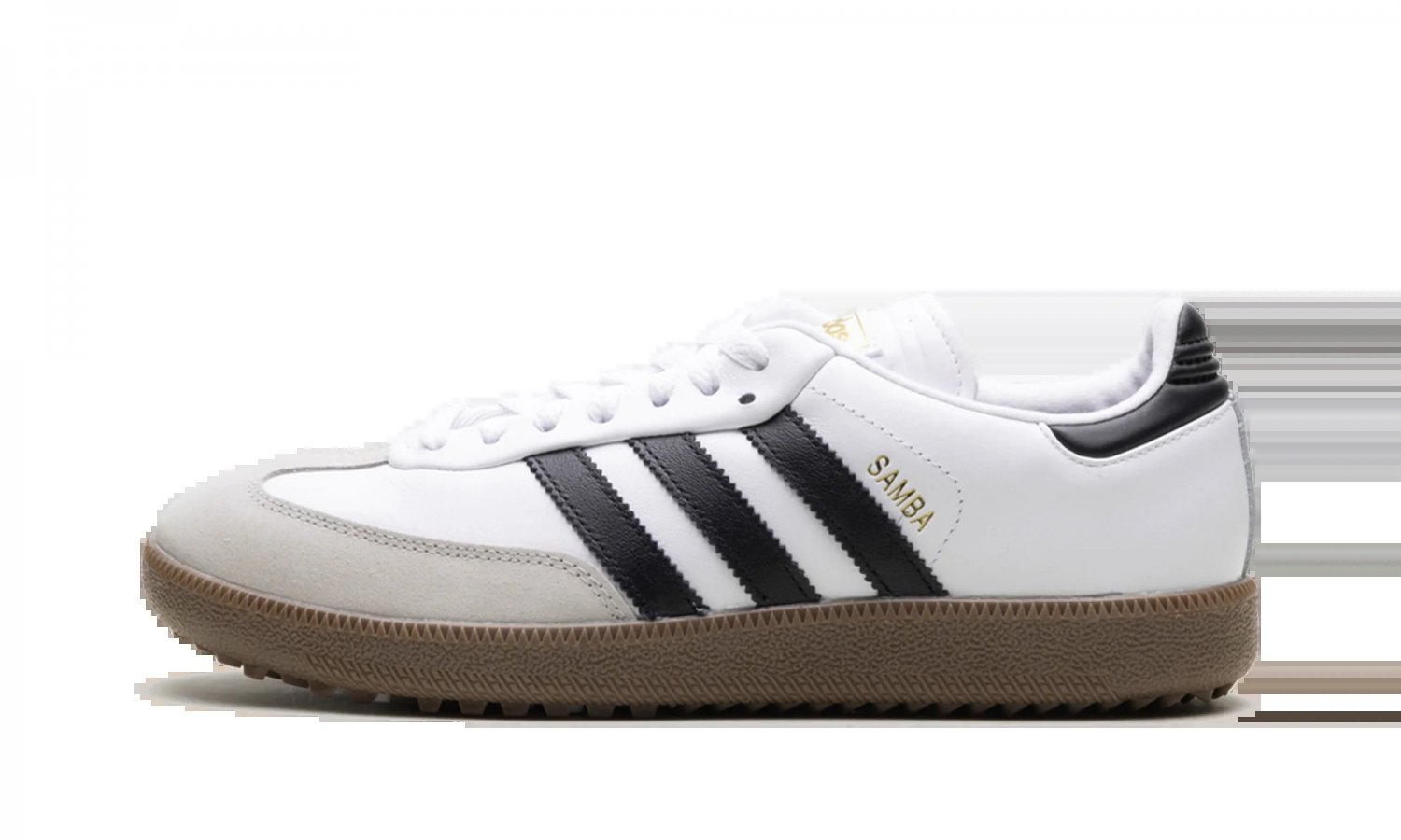 Samba Spikeless Golf White Black Gum