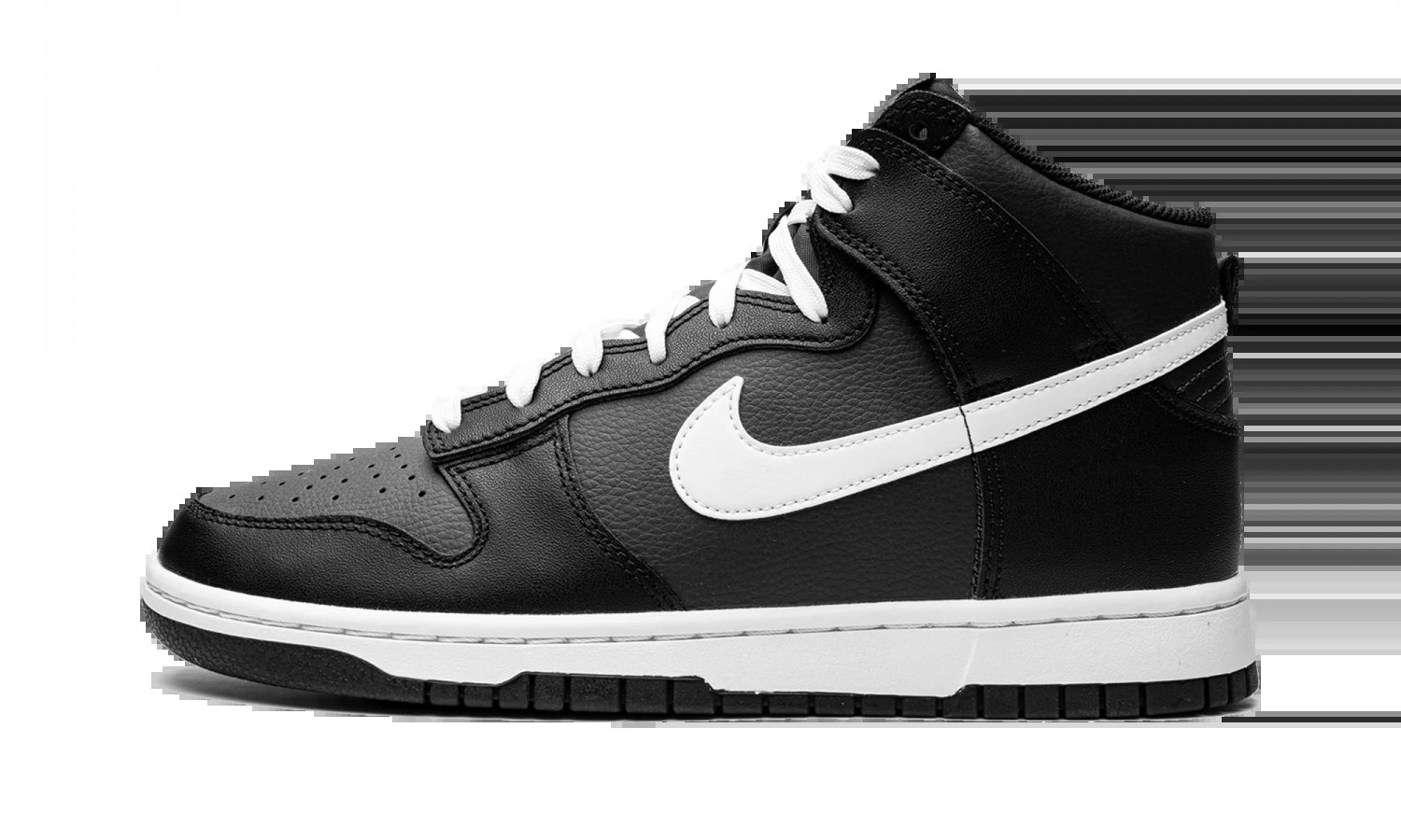 Dunk High Black _ White