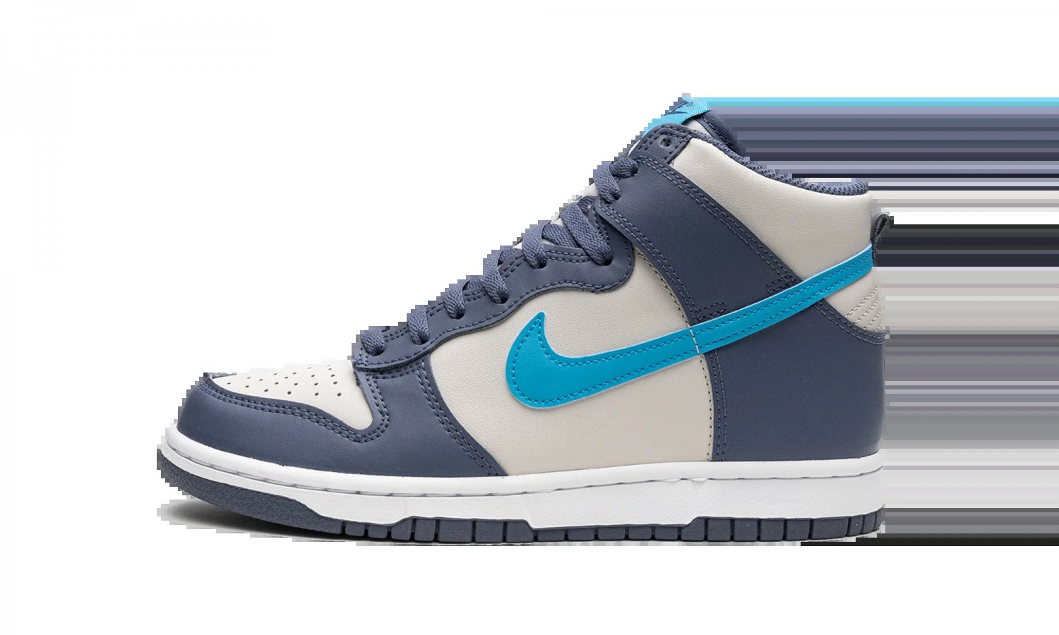 DUNK HIGH GS Light Bone _ Diffused Blue