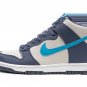 DUNK HIGH GS Light Bone _ Diffused Blue