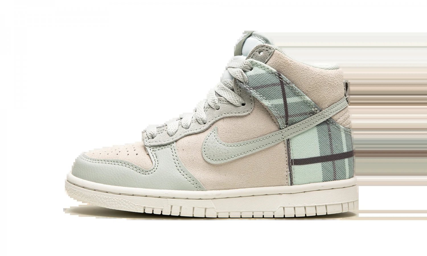 Dunk High GS Plaid - Summit White