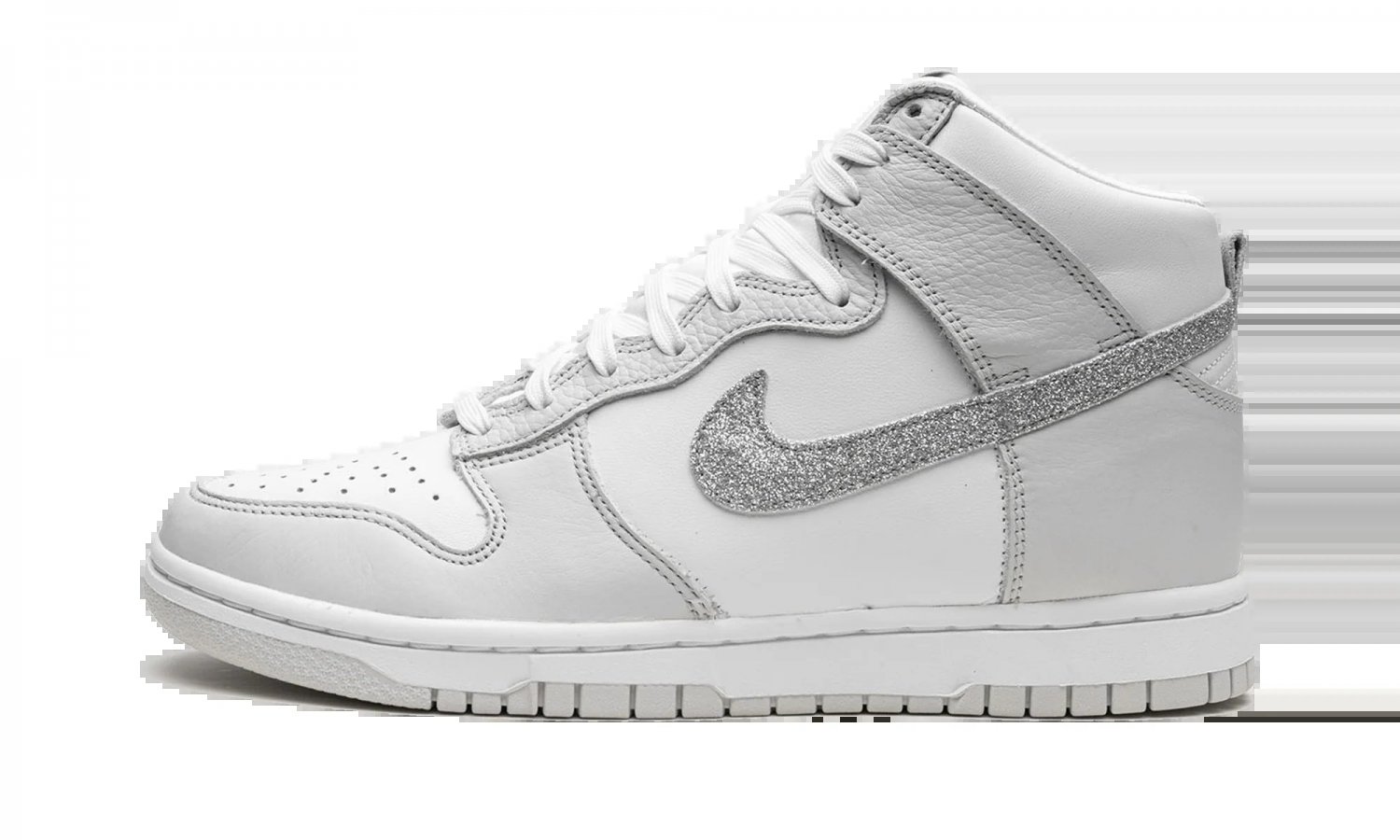 DUNK HIGH MNS WMNS Silver Swoosh